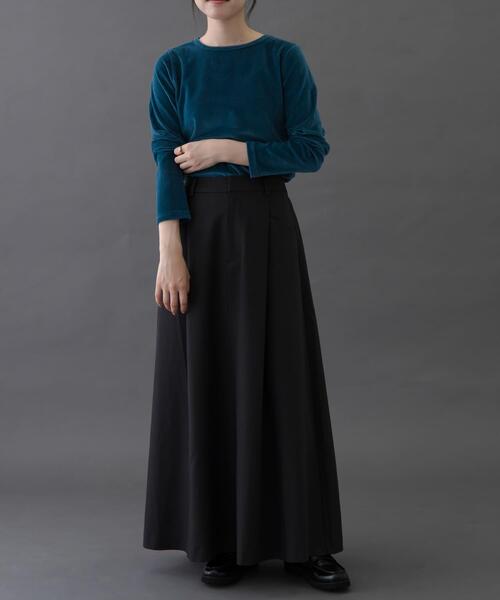 FORK&SPOON（フォークアンドスプーン）の「FORK&SPOON　バックゴムフレアスカート（スカート・レディース・ブラウン系その他/チャコールグレー・1/2）」の12枚目の写真