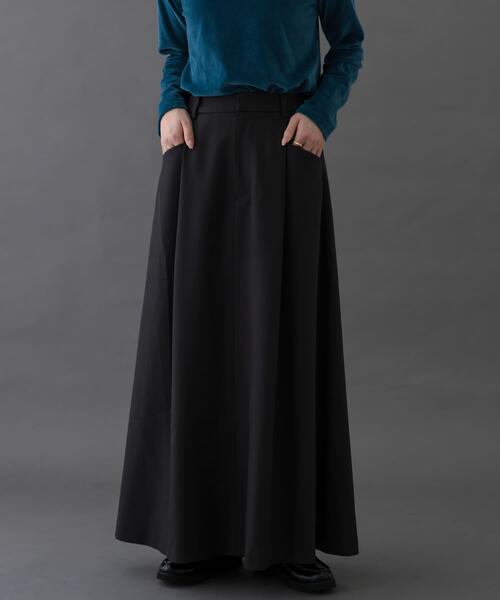 FORK&SPOON（フォークアンドスプーン）の「FORK&SPOON　バックゴムフレアスカート（スカート・レディース・ブラウン系その他/チャコールグレー・1/2）」の13枚目の写真