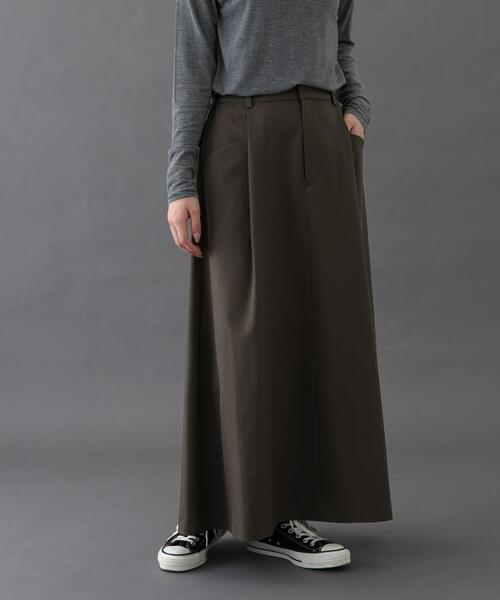 FORK&SPOON（フォークアンドスプーン）の「FORK&SPOON　バックゴムフレアスカート（スカート・レディース・ブラウン系その他/チャコールグレー・1/2）」の10枚目の写真