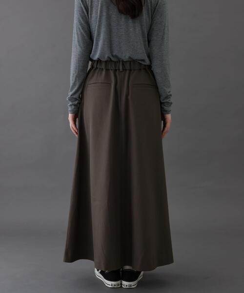 FORK&SPOON（フォークアンドスプーン）の「FORK&SPOON　バックゴムフレアスカート（スカート・レディース・ブラウン系その他/チャコールグレー・1/2）」の9枚目の写真