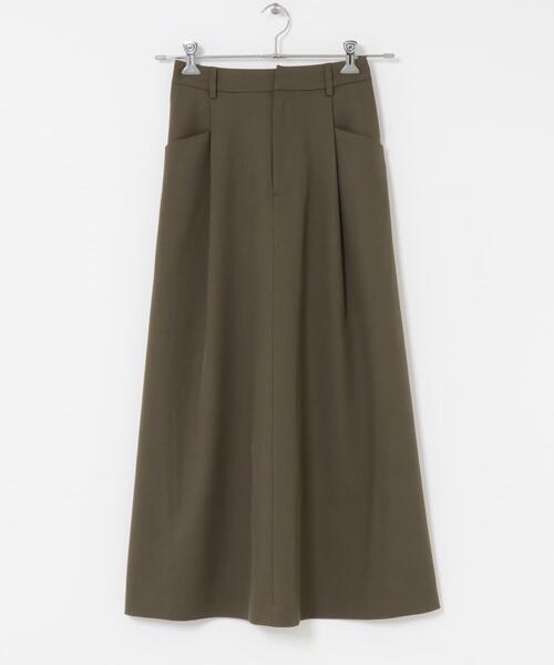 FORK&SPOON（フォークアンドスプーン）の「FORK&SPOON　バックゴムフレアスカート（スカート・レディース・ブラウン系その他/チャコールグレー・1/2）」の10枚目の写真