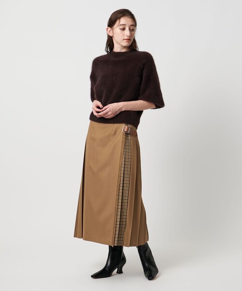 別注】＜O'NEIL of DUBLIN＞チェック コンビ スカート（スカート）｜O