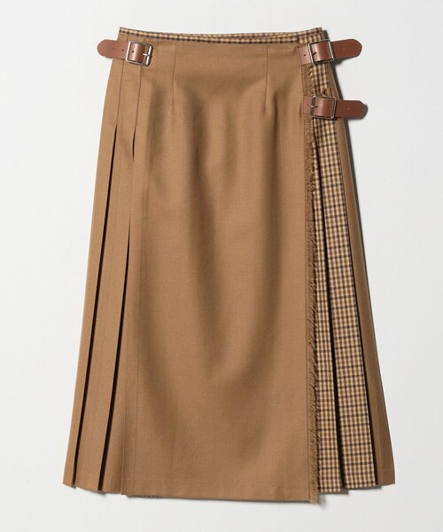 別注】＜O'NEIL of DUBLIN＞チェック コンビ スカート（スカート）｜O