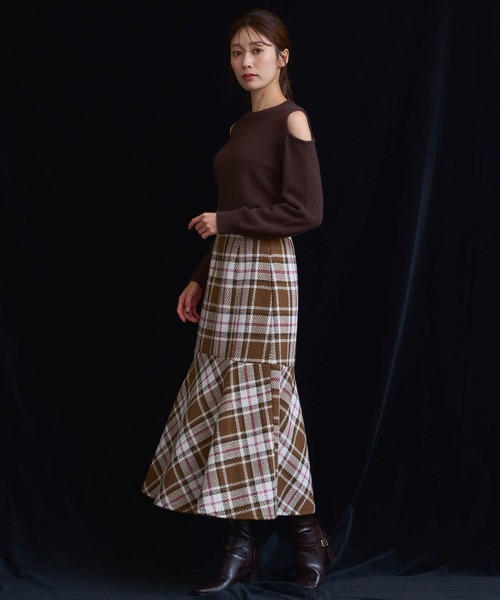 NOELA（ノエラ）の「オープンショルダーフォックスニット（ニット/セーター・レディース・ブラウン/ベージュ/オフホワイト・フリー）」の17枚目の写真