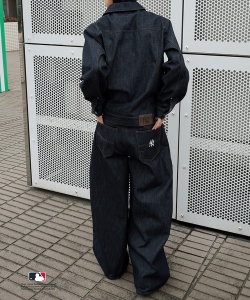 Perushu（ペルーシュ）の「Perushu × MLB コラボリジットデニムパンツ