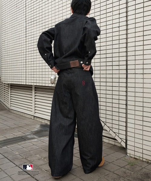 Perushu × MLB コラボリジットデニムパンツ（デニムパンツ）｜Perushu