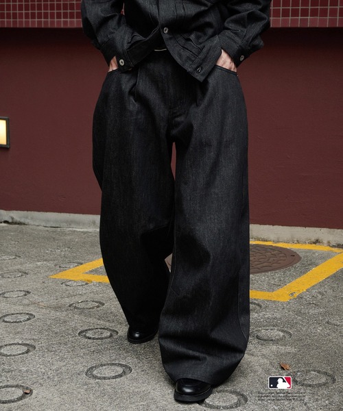 Perushu × MLB コラボリジットデニムパンツ（デニムパンツ）｜Perushu