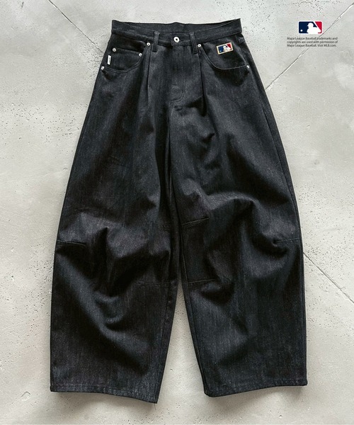 Perushu × MLB コラボリジットデニムパンツ（デニムパンツ）｜Perushu