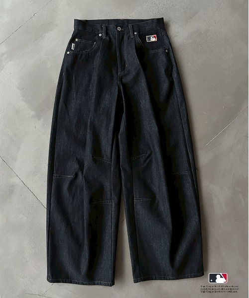 セール】Perushu × MLB コラボリジットデニムパンツ（デニムパンツ