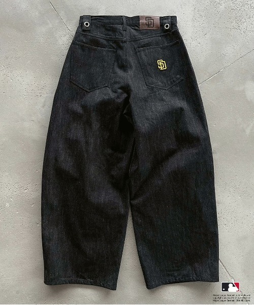 Perushu × MLB コラボリジットデニムパンツ（デニムパンツ