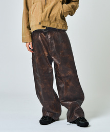 JOINT WORKS | フェードレザー ダブルニーパンツ / Faded Faux Leather Double Knee Pants(その他パンツ)