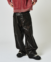 JOINT WORKS | J フェード フェイクレザーダブルニーパンツ(その他パンツ)