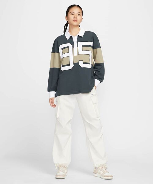 ナイキ スポーツウェア ウィメンズ ロングスリーブ グラフィック ポロ