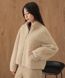SUWDEE（スーディー）の「wool boa zip up short blouson（ブルゾン）」
