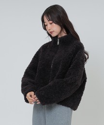 SUWDEE（スーディー）の「wool boa zip up short blouson（ブルゾン）」