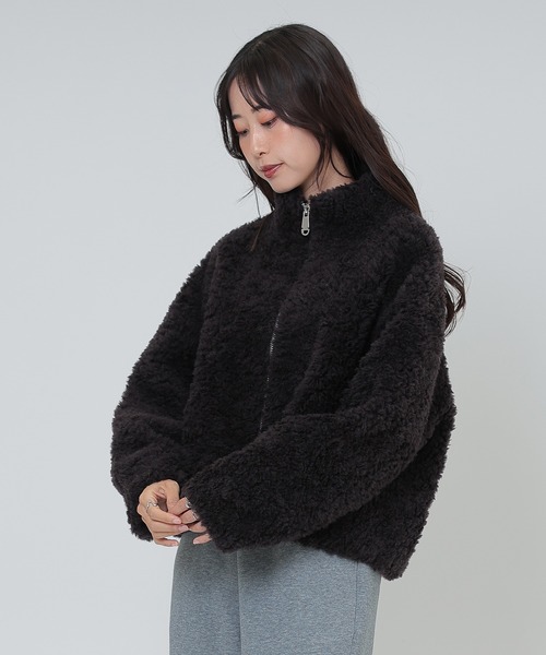 セール】wool boa zip up short blouson（ブルゾン）｜SUWDEE
