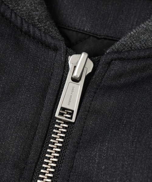 entire studios（エンタイアスタジオ）の「CROPPED BROAD BOMBER SUITING（ブルゾン・メンズ・グレー・M）」の2枚目の写真