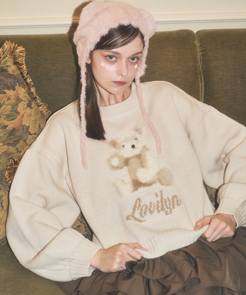 Lovilyn（ラヴィリン）の「ふわふわクマちゃんニット（ニット/セーター
