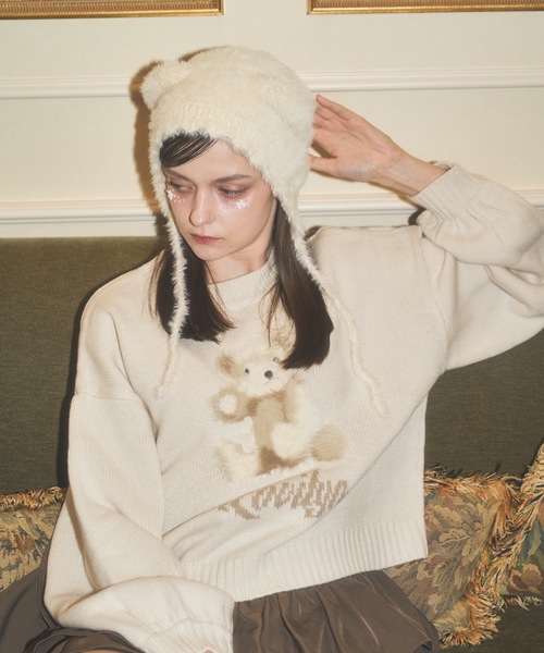 Lovilyn（ラヴィリン）の「ふわふわクマちゃんニット（ニット/セーター