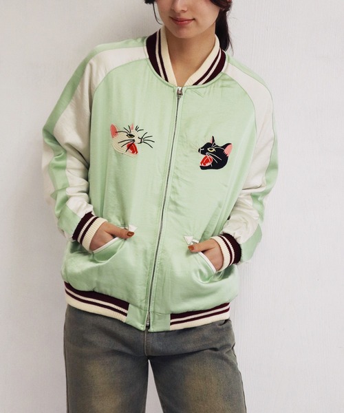 Houston スカジャン レーヨンスカジャン「TIGER」◇HOUSTON｜HOUSTON｜サクラスタイル｜和