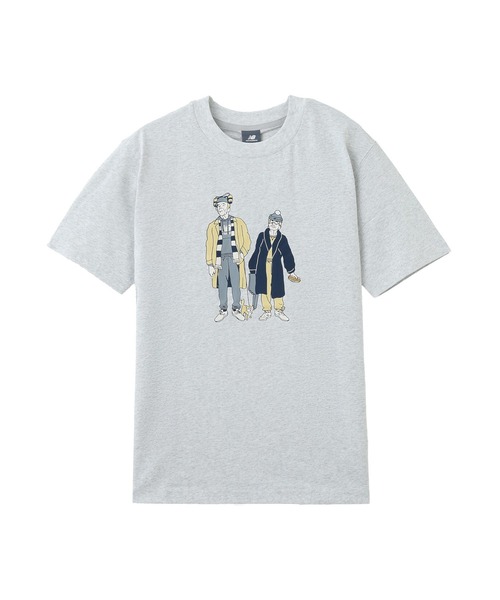 NEW BALANCE(ニューバランス)の「NEW BALANCE Athletics Neverage S/S TEE MT53969(Tシャツ/カットソー・メンズ・ブラック/アッシュ・M/L/XL)」の2枚目の写真
