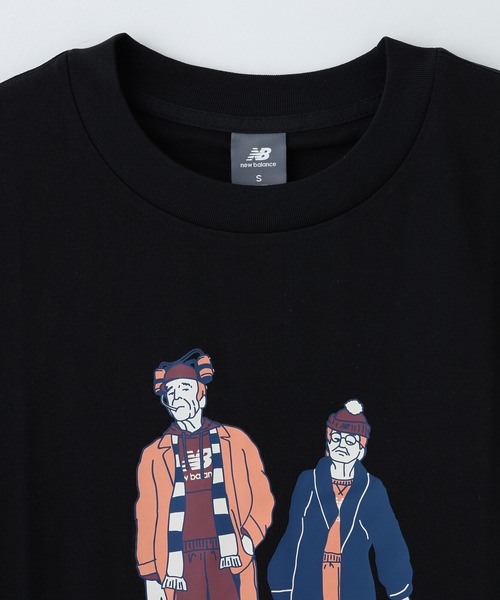 NEW BALANCE(ニューバランス)の「NEW BALANCE Athletics Neverage S/S TEE MT53969(Tシャツ/カットソー・メンズ・ブラック/アッシュ・M/L/XL)」の4枚目の写真
