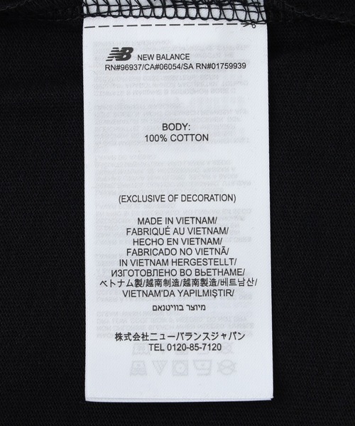 NEW BALANCE(ニューバランス)の「NEW BALANCE Athletics Neverage S/S TEE MT53969(Tシャツ/カットソー・メンズ・ブラック/アッシュ・M/L/XL)」の8枚目の写真