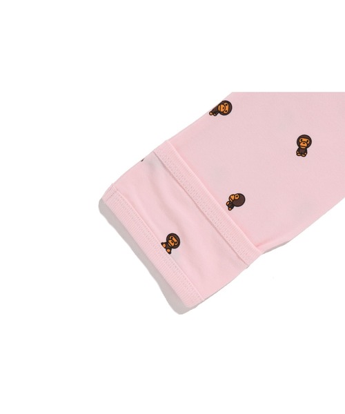 【未使用品】BABY MILO アベイシングエイプ　ロンパース　80cm A BATHING APE（アベイシングエイプ）の「BABY MILO MONOGRAM BODYSUIT