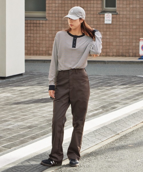 MILLER（ミラー）の「R.P.miller/ミラー パネルリブ CF ヘンリーネック 長袖カットソー H/N（Tシャツ/カットソー・レディース・ホワイト/ブラック/グレー/ホワイト系/ブラック系・LL/L/M）」の21枚目の写真