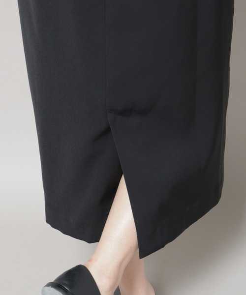troisiemeCHACO(トロワズィエムチャコ)の「troisieme chaco/DOUBLECLOTH ワンピース(ワンピース・レディース・ブラック/アイボリー・38)」の6枚目の写真