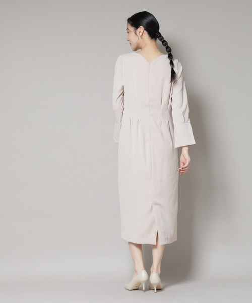 troisiemeCHACO(トロワズィエムチャコ)の「troisieme chaco/DOUBLECLOTH ワンピース(ワンピース・レディース・ブラック/アイボリー・38)」の20枚目の写真