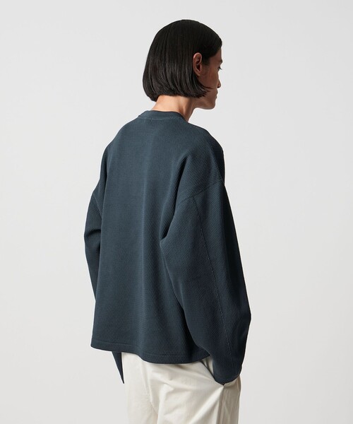 H BEAUTY&YOUTH UNITED ARROWS(エイチビューティーアンドユースユナイテッドアローズ)の「<H>オニ ライスサーマル クロップド クルーネック(Tシャツ/カットソー・メンズ・ブラック/ダークグレー・S/M/L)」の12枚目の写真