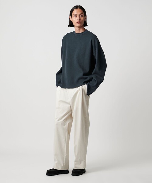 H BEAUTY&YOUTH UNITED ARROWS(エイチビューティーアンドユースユナイテッドアローズ)の「<H>オニ ライスサーマル クロップド クルーネック(Tシャツ/カットソー・メンズ・ブラック/ダークグレー・S/M/L)」の13枚目の写真