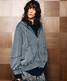 MAISON SPECIAL(]XyV)́sUNISEXtPiping Switching Prime-Over Pigment-dye ZIP Hoodie/pCsO؂ւvCI[o[sOg_CWbvt[fB[yMAISON SPECIAL/]XyVz(p[J[)