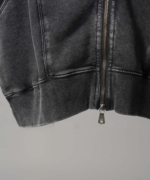 MAISON SPECIAL(メゾンスペシャル)の「《UNISEX》Piping Switching Prime-Over Pigment-dye ZIP Hoodie/パイピング切り替えプライムオーバーピグメントダイジップフーディー【MAISON SPECIAL/メゾンスペシャル】(パーカー・メンズ・ピンク/ブルー/グレー/ブラック・1/2/0)」の20枚目の写真