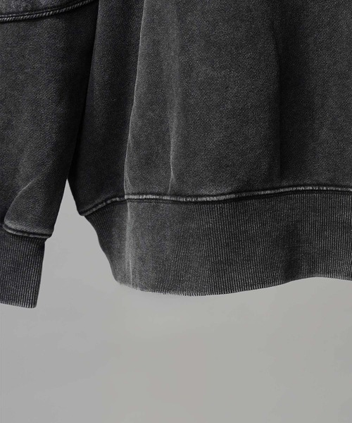 MAISON SPECIAL(メゾンスペシャル)の「《UNISEX》Piping Switching Prime-Over Pigment-dye ZIP Hoodie/パイピング切り替えプライムオーバーピグメントダイジップフーディー【MAISON SPECIAL/メゾンスペシャル】(パーカー・メンズ・ピンク/ブルー/グレー/ブラック・1/2/0)」の16枚目の写真