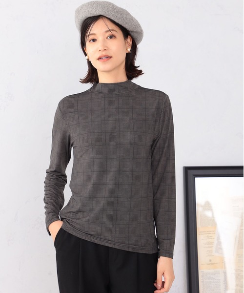 GALLORIA(ギャローリア)の「プリントハイネックTシャツ(Tシャツ/カットソー・レディース・ライトイエロー/グレー/ブラック・M/LL/L/S)」の4枚目の写真