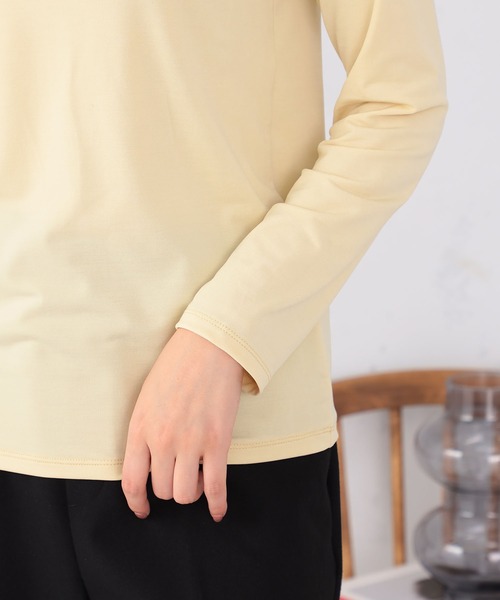 GALLORIA(ギャローリア)の「プリントハイネックTシャツ(Tシャツ/カットソー・レディース・ライトイエロー/グレー/ブラック・M/LL/L/S)」の11枚目の写真