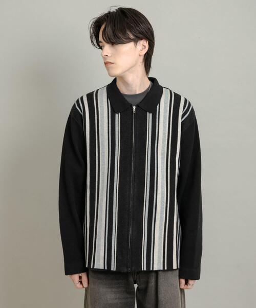 and per se ストライプ サマーニット サイズM 透かし編みサマーニット(ニット・セーター) | a.v.v(アー・ヴェ・ヴェ