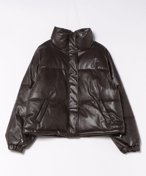 C-FORT POINT/フォートポイント】フェイクレザー 中綿ブルゾン