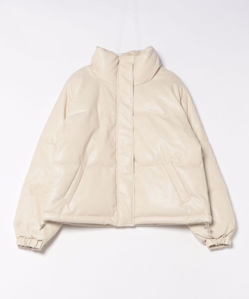 C-FORT POINT/フォートポイント】フェイクレザー 中綿ブルゾン