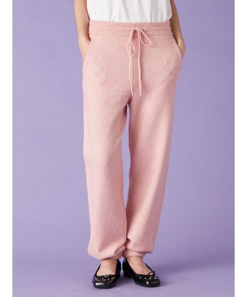 LILY BROWN（リリーブラウン）の「ニットリラックスパンツ（その他パンツ・レディース・ホワイト/ピンク/グレー・F）」の14枚目の写真