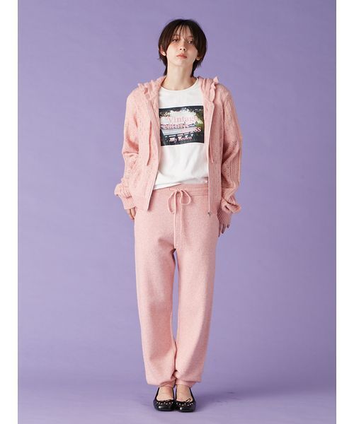 LILY BROWN（リリーブラウン）の「ニットリラックスパンツ（その他パンツ・レディース・ホワイト/ピンク/グレー・F）」の21枚目の写真