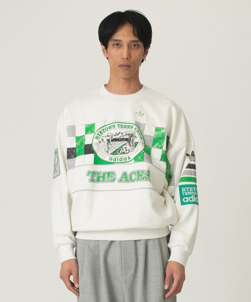 adidas Originals（アディダスオリジナルス）の「ADIDAS COURT CREW WR849/JW0149（スウェット・メンズ・ホワイト・S）」の2枚目の写真