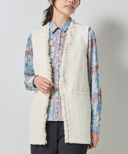 セール】【NARACAMICIE】ファンシーツィードジレ（その他アウター