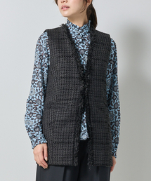 NARACAMICIE | 【NARACAMICIE】ファンシーツィードジレ(その他アウター)