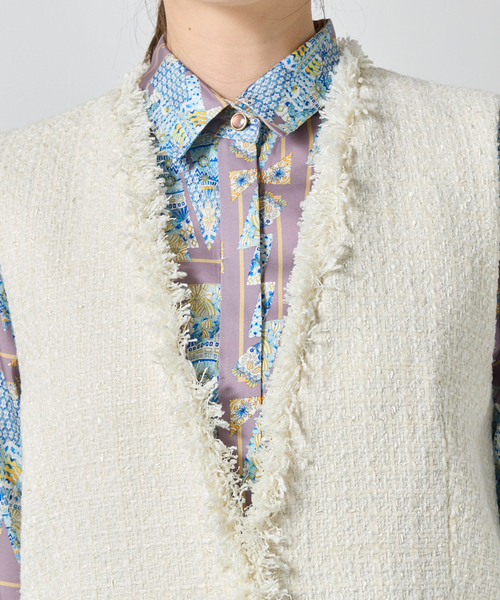 セール】【NARACAMICIE】ファンシーツィードジレ（その他アウター