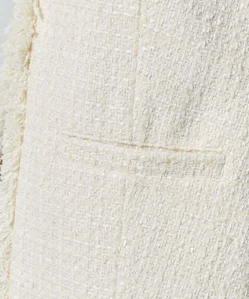 NARACAMICIE（ナラカミーチェ）の「【NARACAMICIE】ファンシーツィードジレ（その他アウター・レディース・ブラック/ホワイト・M/XL）」の9枚目の写真