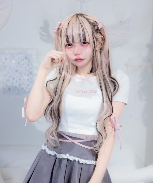 nyanMe(ニャンミー)の「おりぼんぴちT(Tシャツ/カットソー・レディース・ホワイト/ホワイト系その他・FREE)」の4枚目の写真