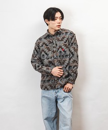 Healthknit Product ヘルスニットプロダクト コヨーテ 刺繍 オルテガ柄 シャツ(GW)